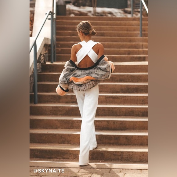 Lulus Thinking Out Loud White Backless Jumpsuit - Picture 7 of 13